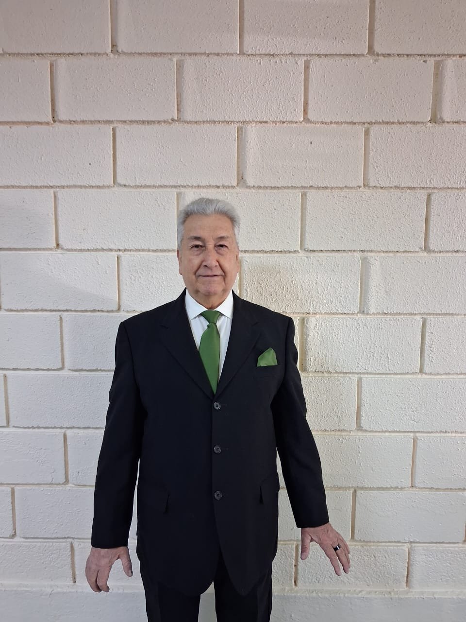 Pastor Jerónimo Cristinich en el templo